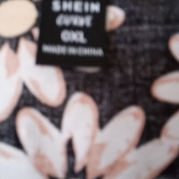 ***** SALE  5/$30  SheIn Maxi Dress Black with Floral design - Picture 3 of 4